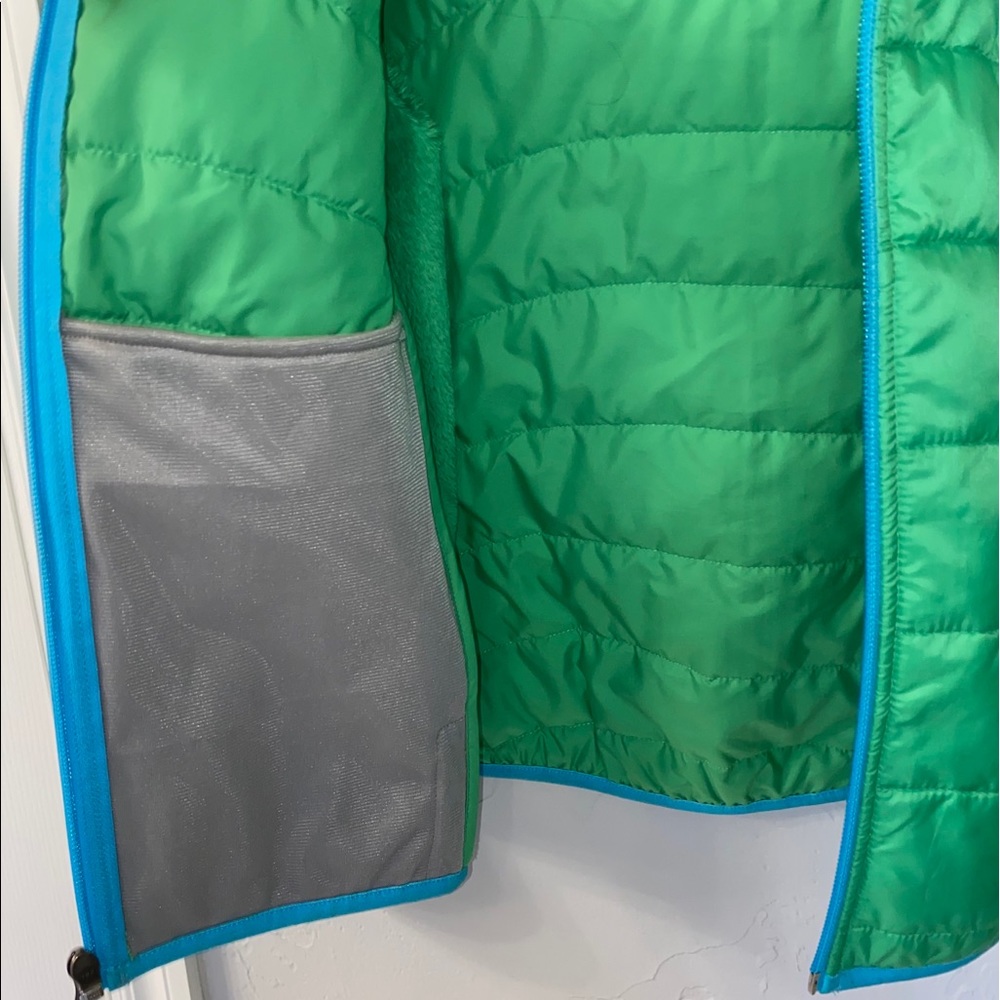 The North Face Girls Green Fleece & Quilted Jacket - Picture 5 of 8